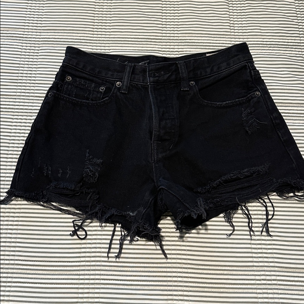 We The Free Black Jean Shorts